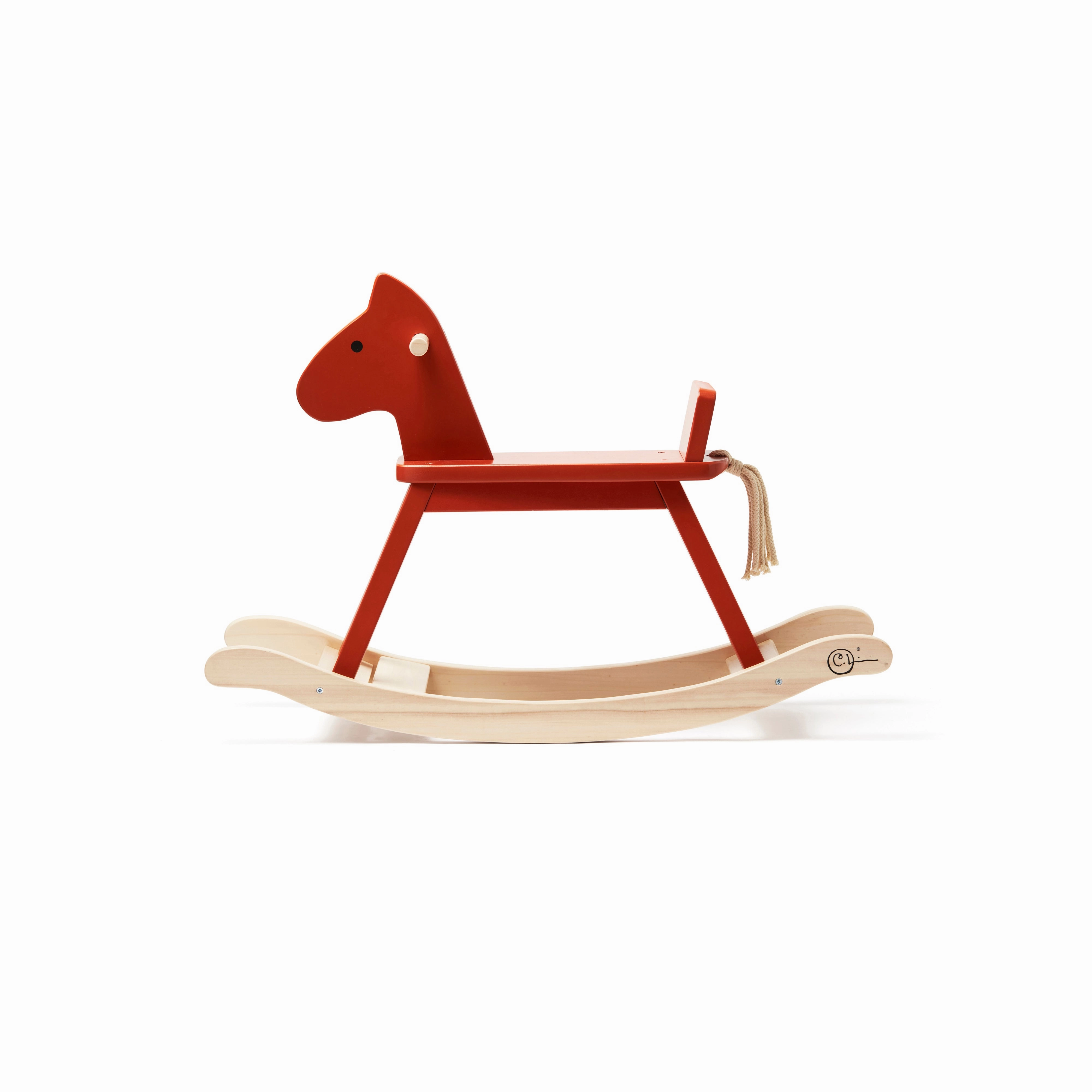 Kid's Concept Rocking Horse Orange Red Carl Larsson