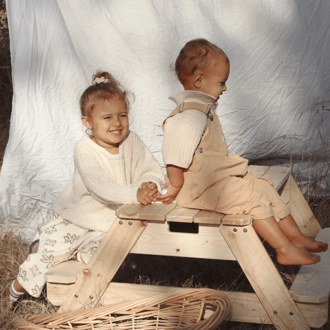 Kids Sand Water / Picnic Table with Umbrella