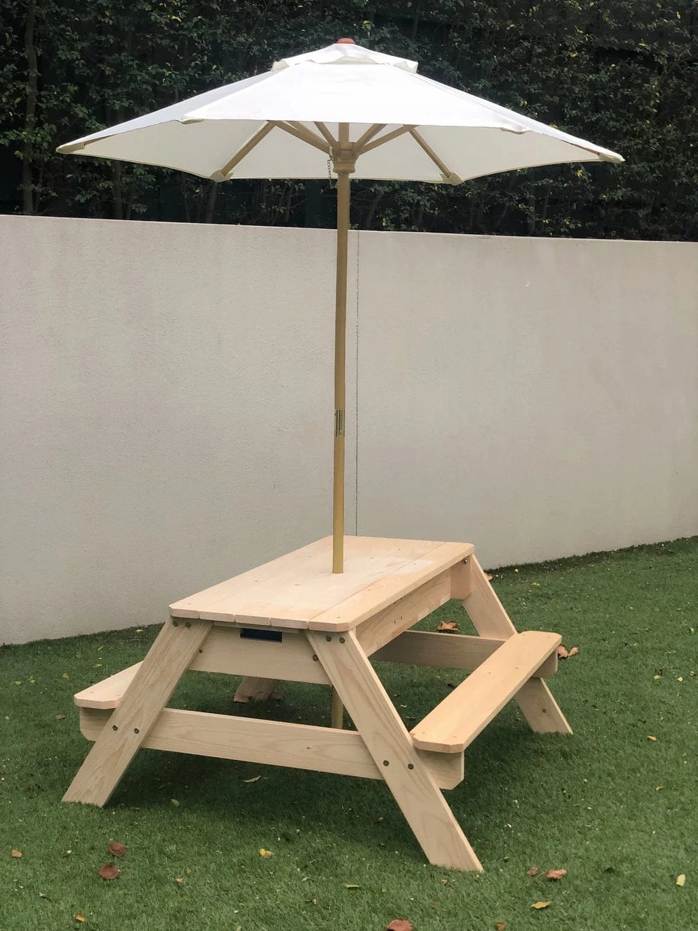 Kids Sand Water / Picnic Table with Umbrella