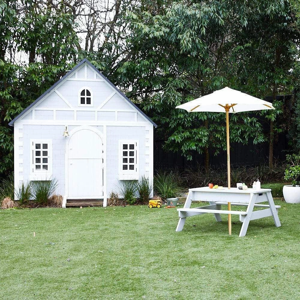Kids Sand Water / Picnic Table with Umbrella