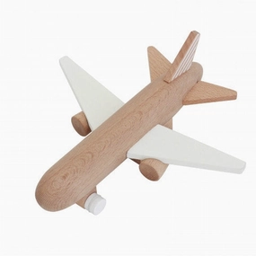 kiko  & gg* Hikoki Jet -Wooden Airplane Jet- (White)