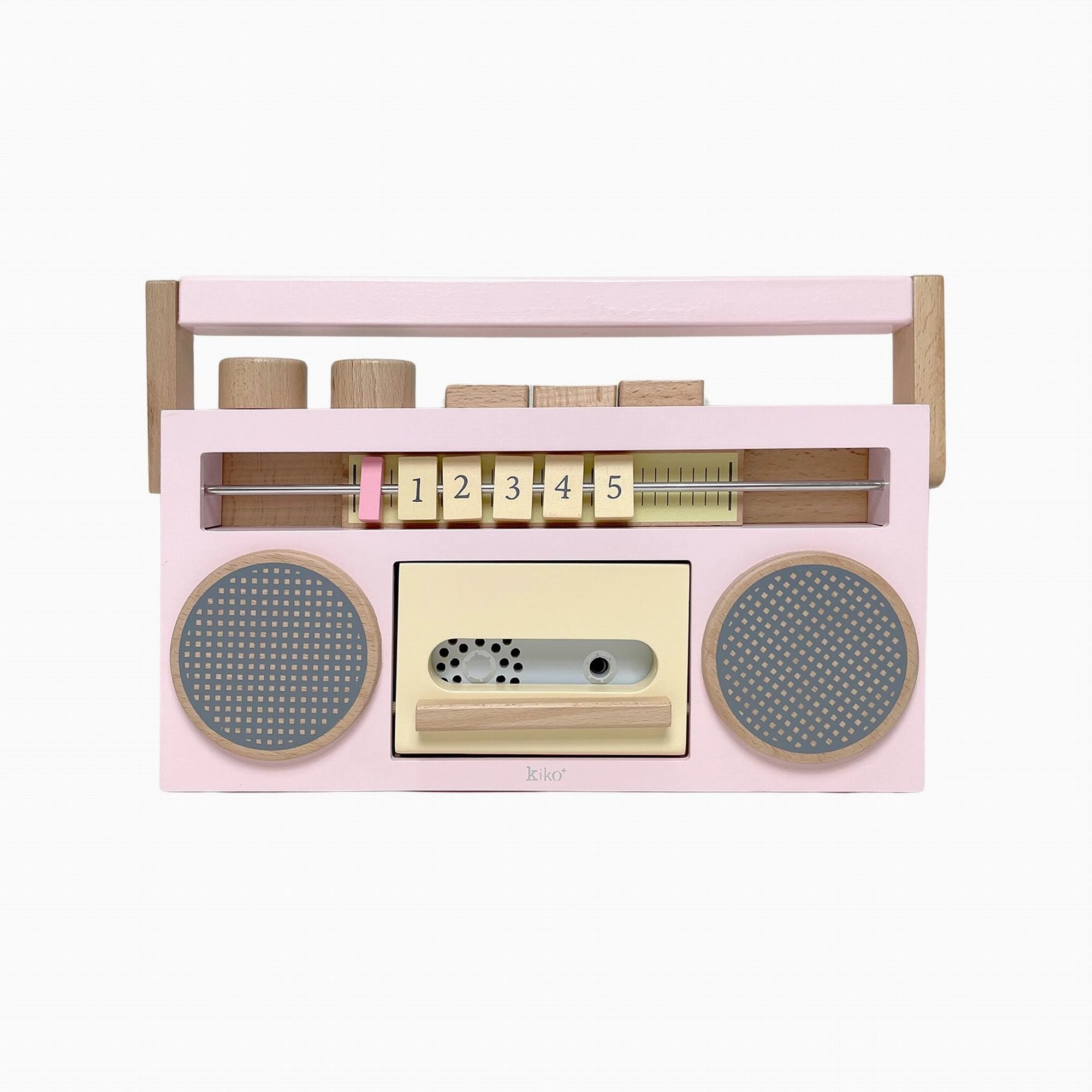 kiko  & gg* Tape Recorder  Wooden Toy Recorder- (Pink)