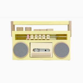 kiko  & gg* Tape Recorder  Wooden Toy Recorder- (Yellow)