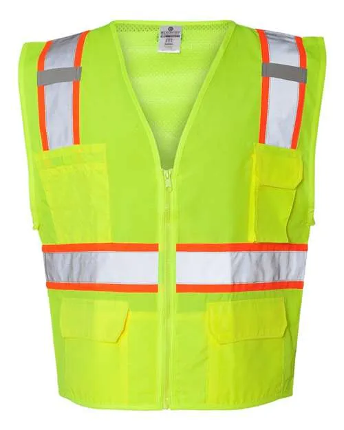 Kishigo 1163-1164 Ultra-Cool Solid Front Vest with Mesh Back