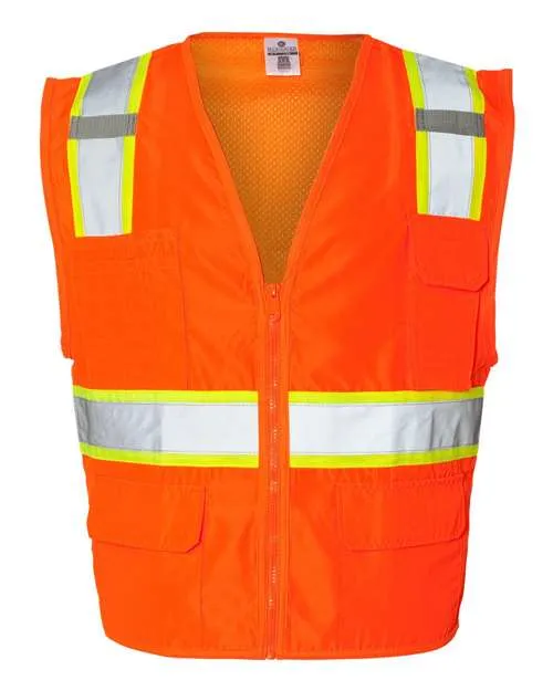 Kishigo 1163-1164 Ultra-Cool Solid Front Vest with Mesh Back