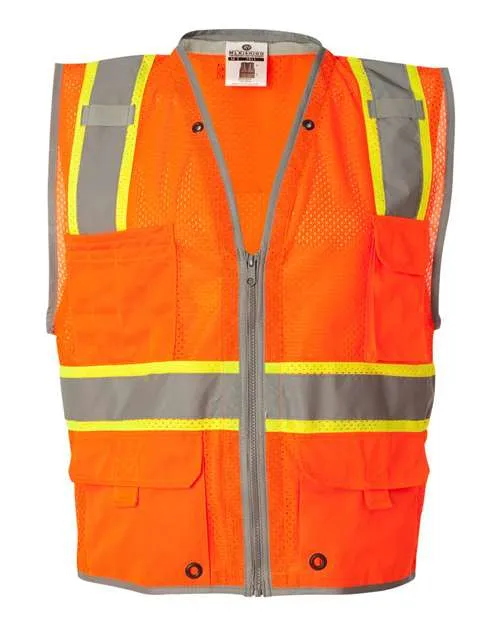 Kishigo 1510-1511 Premium Brilliant Series Heavy-Duty Class 2 Vest