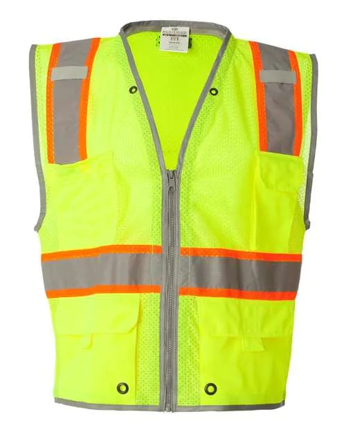 Kishigo 1510-1511 Premium Brilliant Series Heavy-Duty Class 2 Vest
