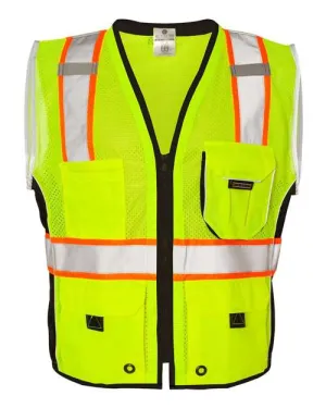 Kishigo 1513-1514 Premium Black Series Heavy-Duty Vest