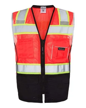 Kishigo 1515-1516 Premium Black Series Black Bottom Class 2 Vest