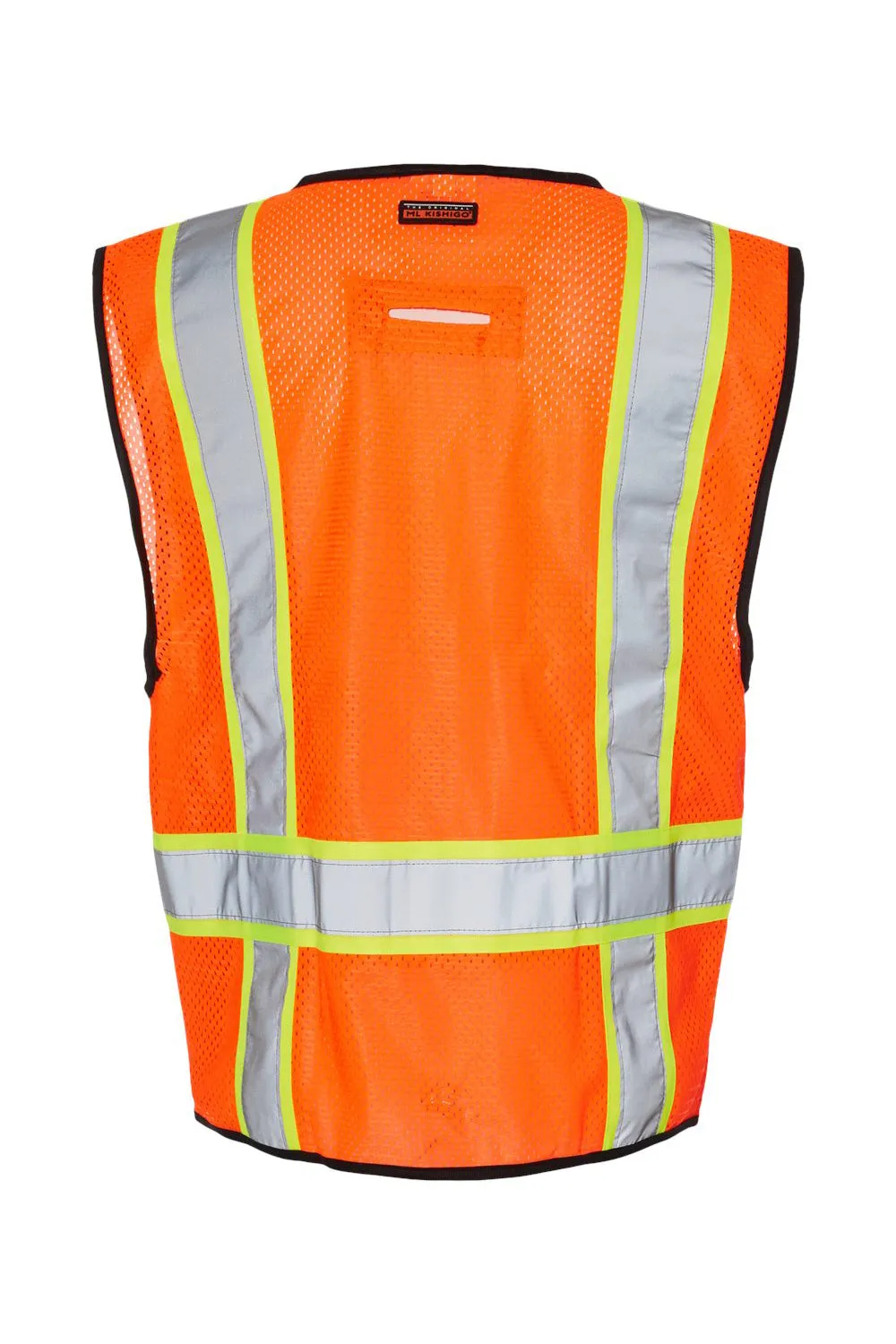 Kishigo Mens 6 Pocket Contrast Class 2 Vest - Orange