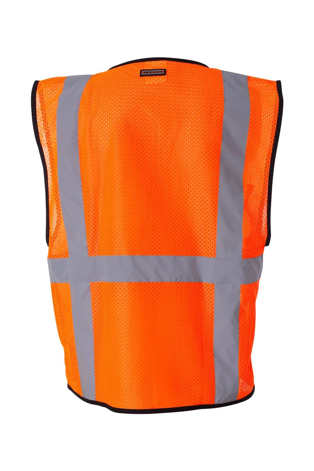Kishigo Mens Economy Mesh 6 Pocket Vest - Orange