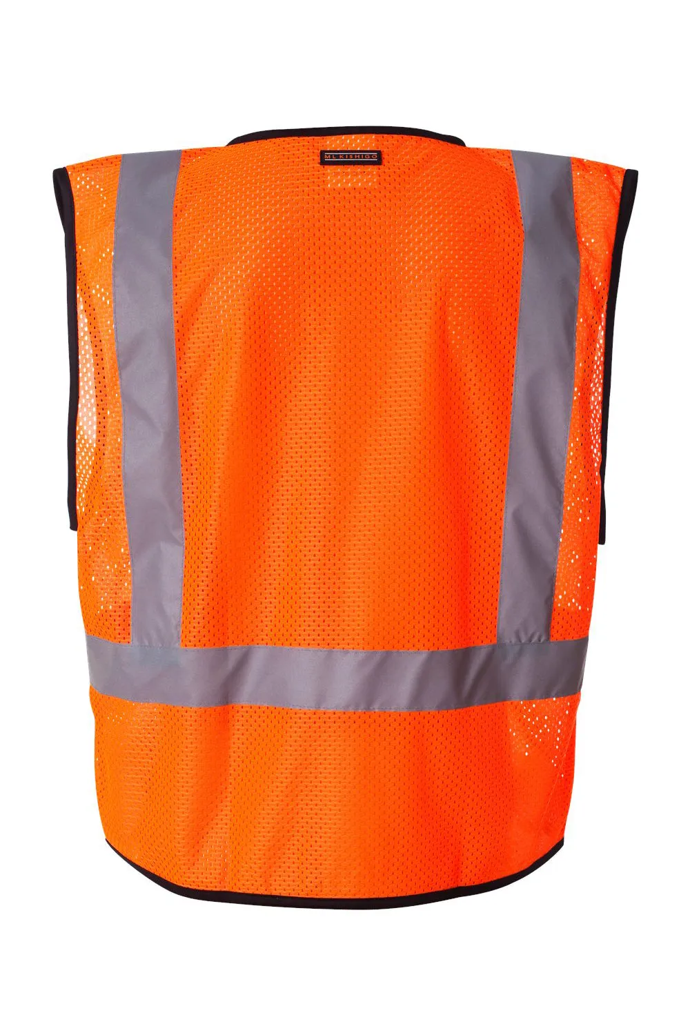 Kishigo Mens Economy Single Pocket Mesh Vest - Orange