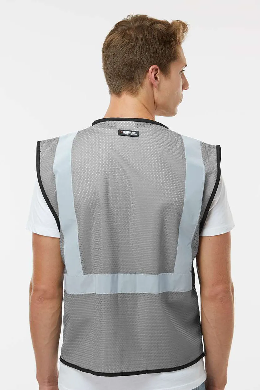 Kishigo Mens EV Series Enhanced Visibility Non-ANSI Vest - Grey