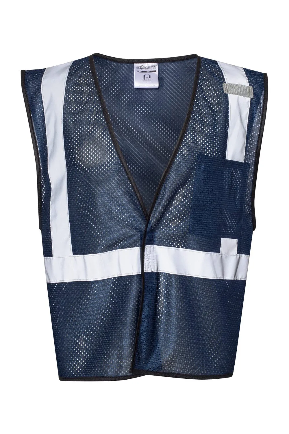 Kishigo Mens EV Series Enhanced Visibility Non-ANSI Vest - Navy Blue Clothing Kishigo