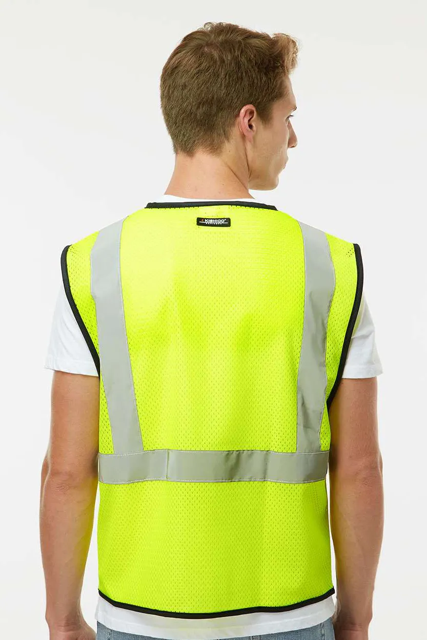 Kishigo Mens Mesh Vest - Lime Green