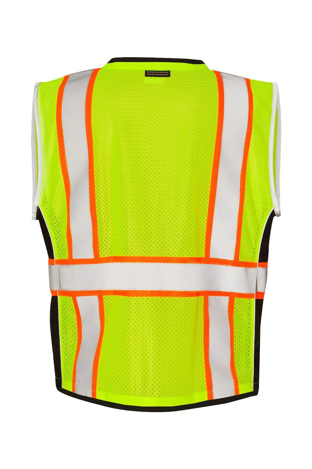 Kishigo Mens Premium Black Series Heavy Duty Vest - Lime Green Clothing Kishigo