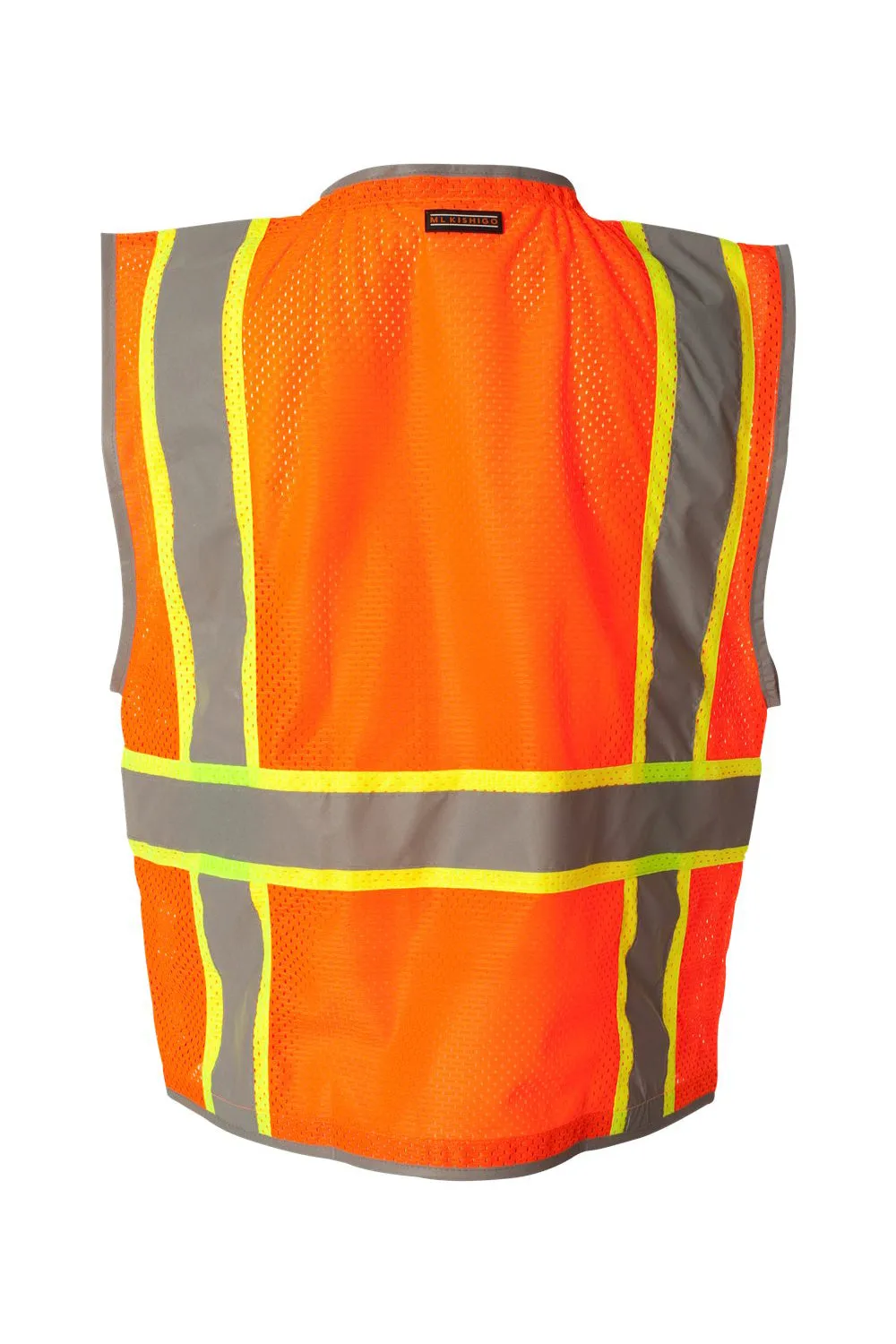 Kishigo Mens Premium Brilliant Series Heavy Duty Class 2 Vest - Orange
