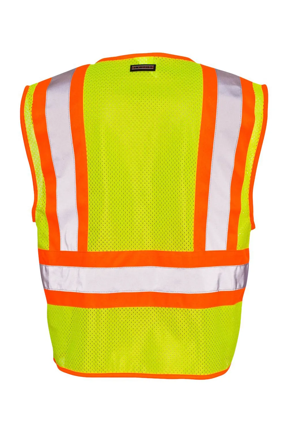 Kishigo Mens Ultra Cool Contrasting Mesh Vest - Lime Green