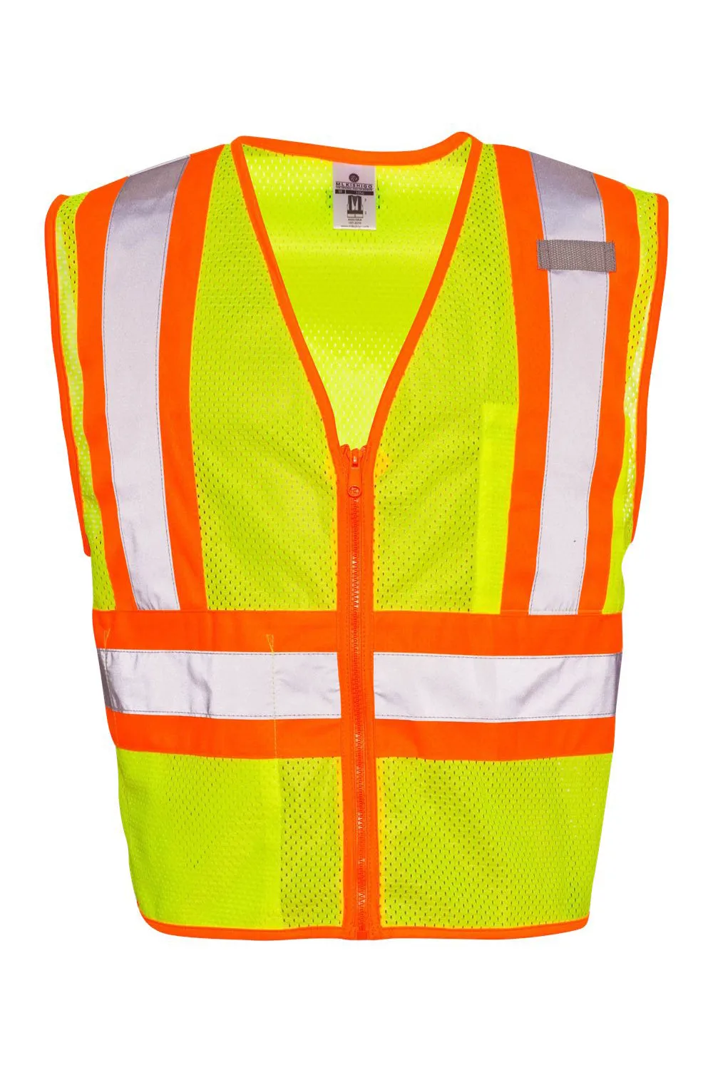 Kishigo Mens Ultra Cool Contrasting Mesh Vest - Lime Green