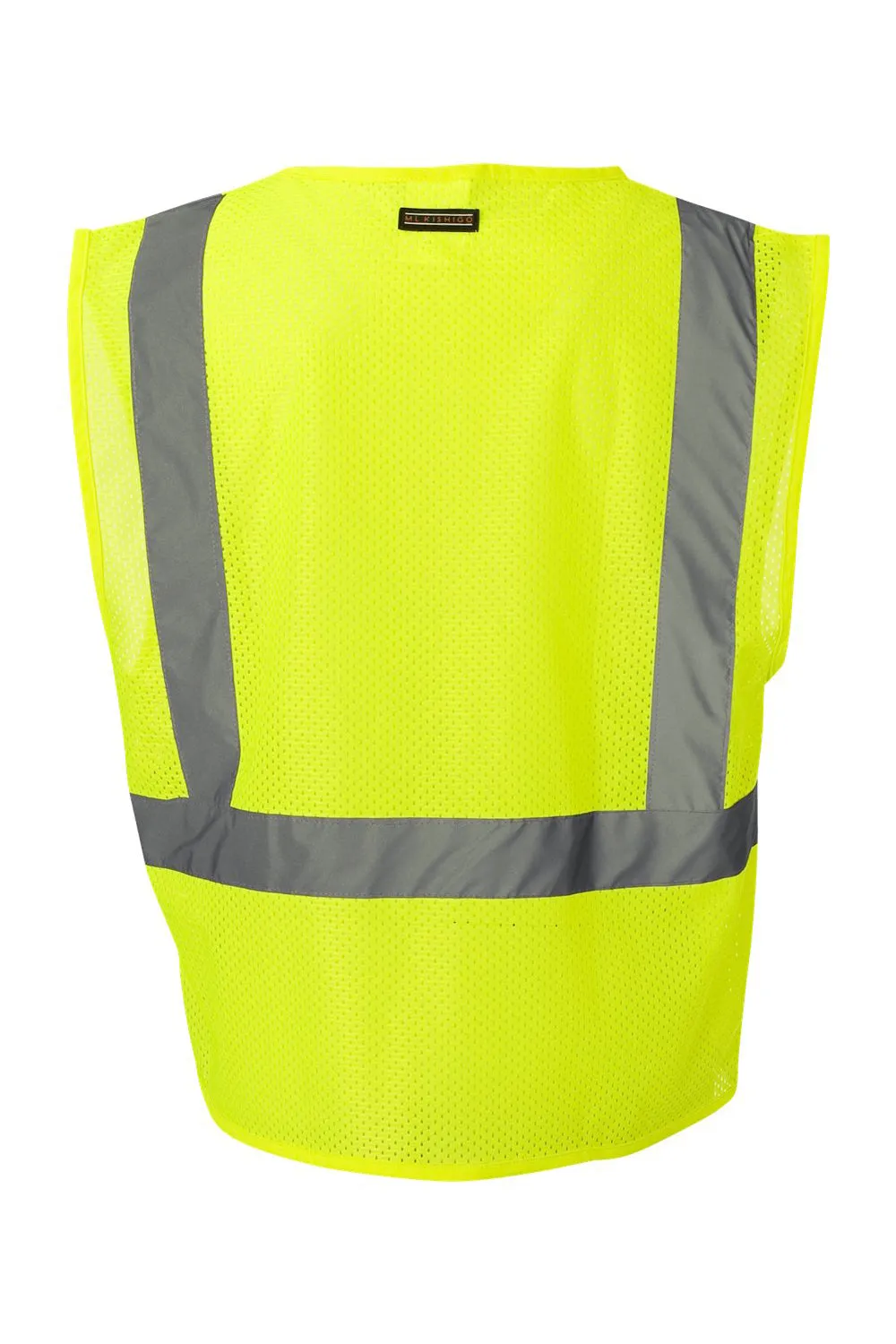 Kishigo Mens Ultra Cool Mesh Vest w/ Pockets - Lime Green Clothing Kishigo
