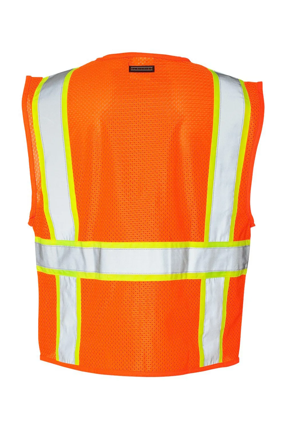 Kishigo Mens Ultra Cool Solid Front Vest w/ Mesh Back - Orange