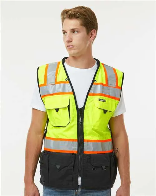 Kishigo S5002-5003 Premium Black Series Surveyors Vest