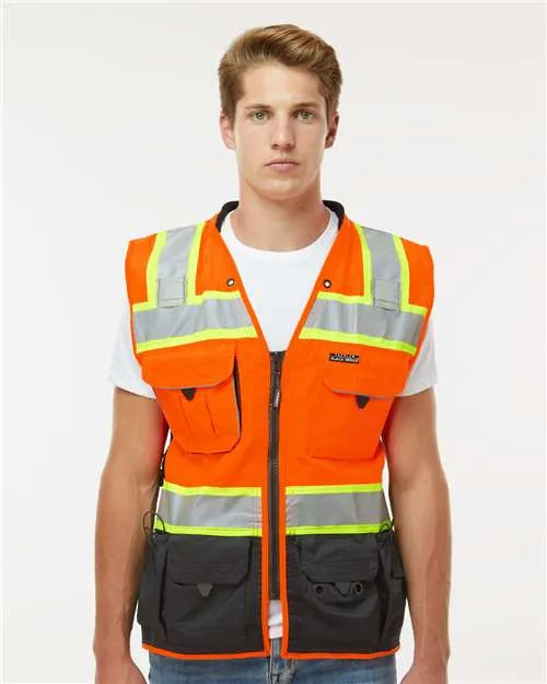 Kishigo S5002-5003 Premium Black Series Surveyors Vest