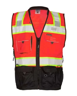 Kishigo S5002-5003 Premium Black Series Surveyors Vest