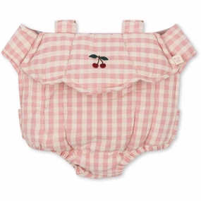 Konges Sl?jd Powder Pink Check Doll Carrier