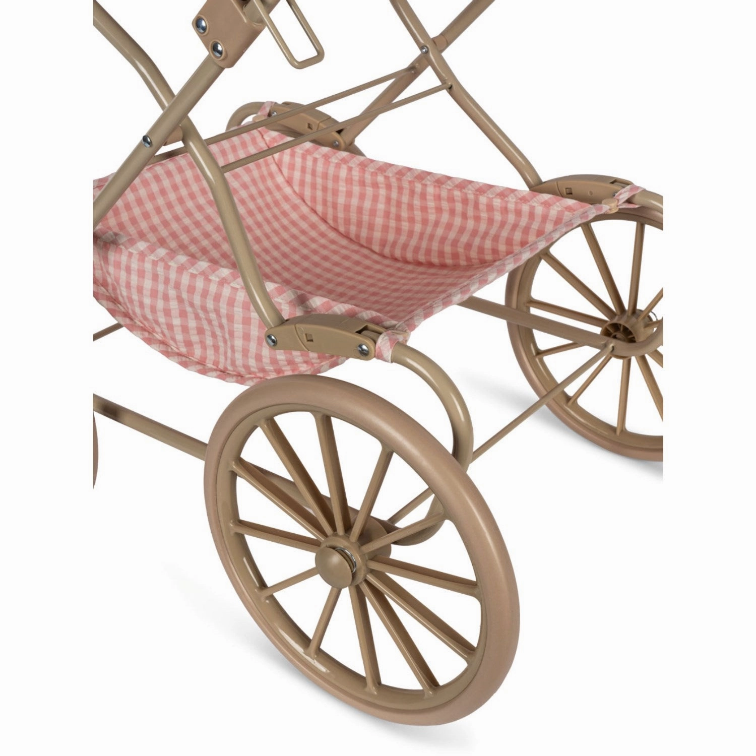Konges Sl?jd Powder Pink Check Doll Pram