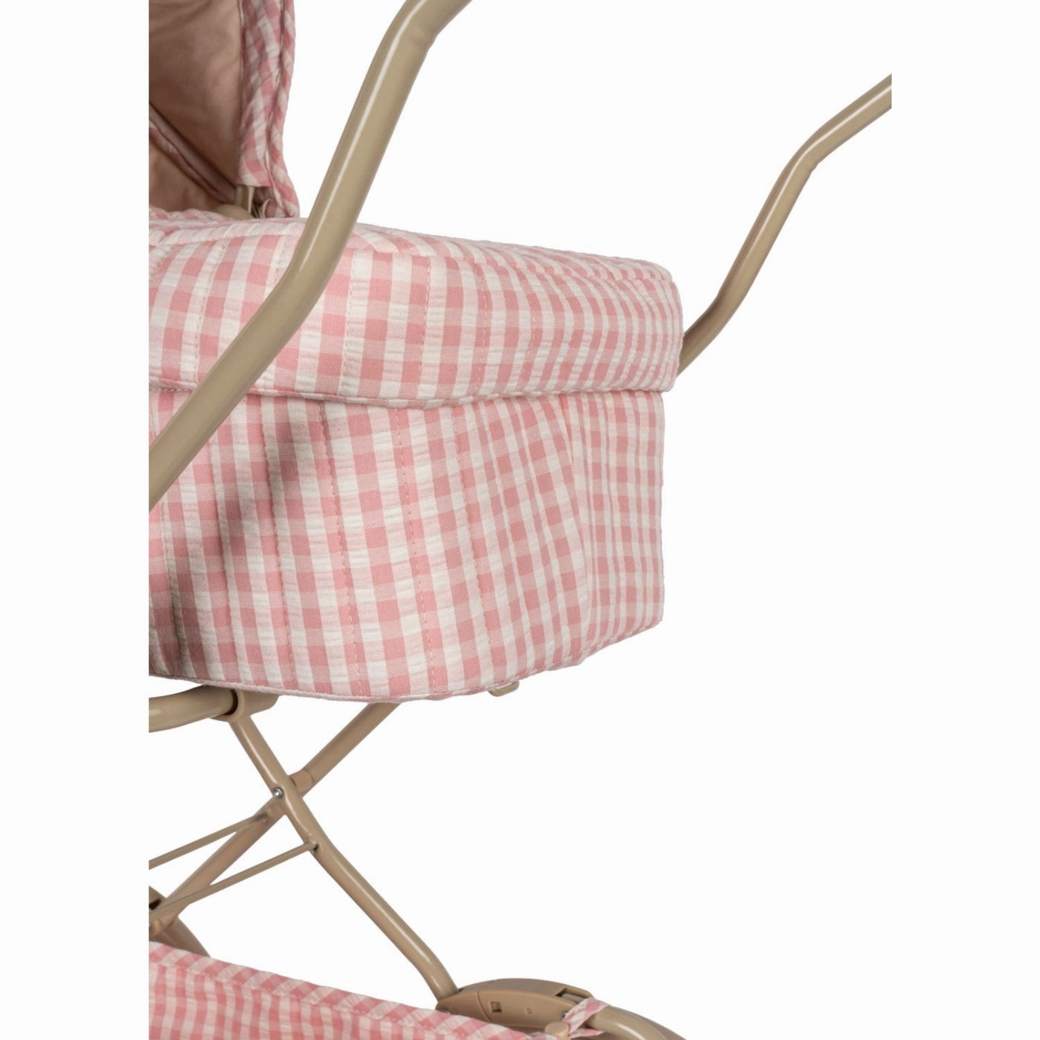 Konges Sl?jd Powder Pink Check Doll Pram