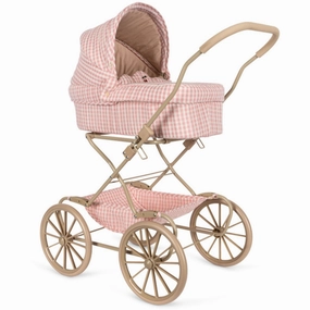 Konges Sl?jd Powder Pink Check Doll Pram