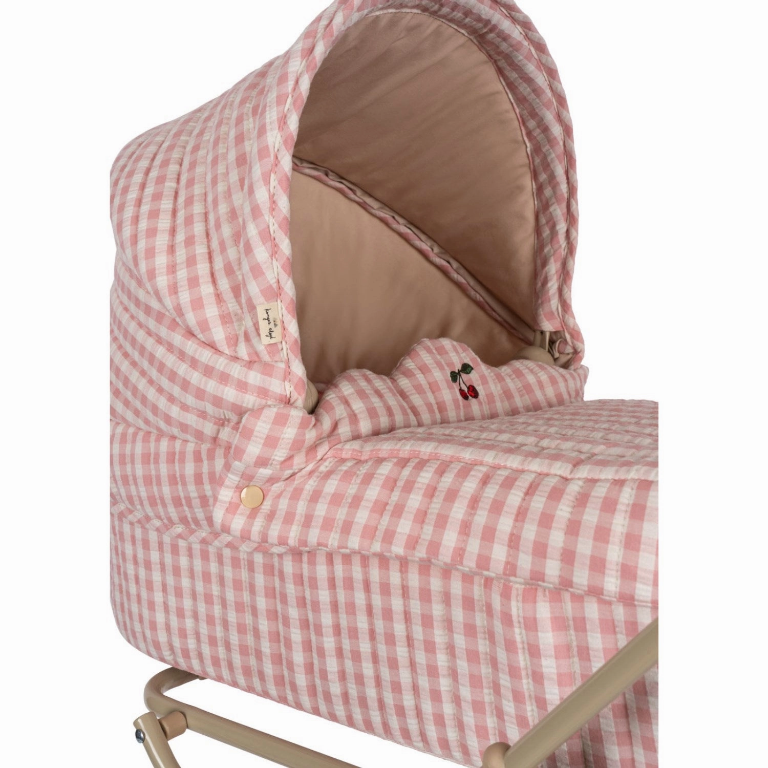 Konges Sl?jd Powder Pink Check Doll Pram