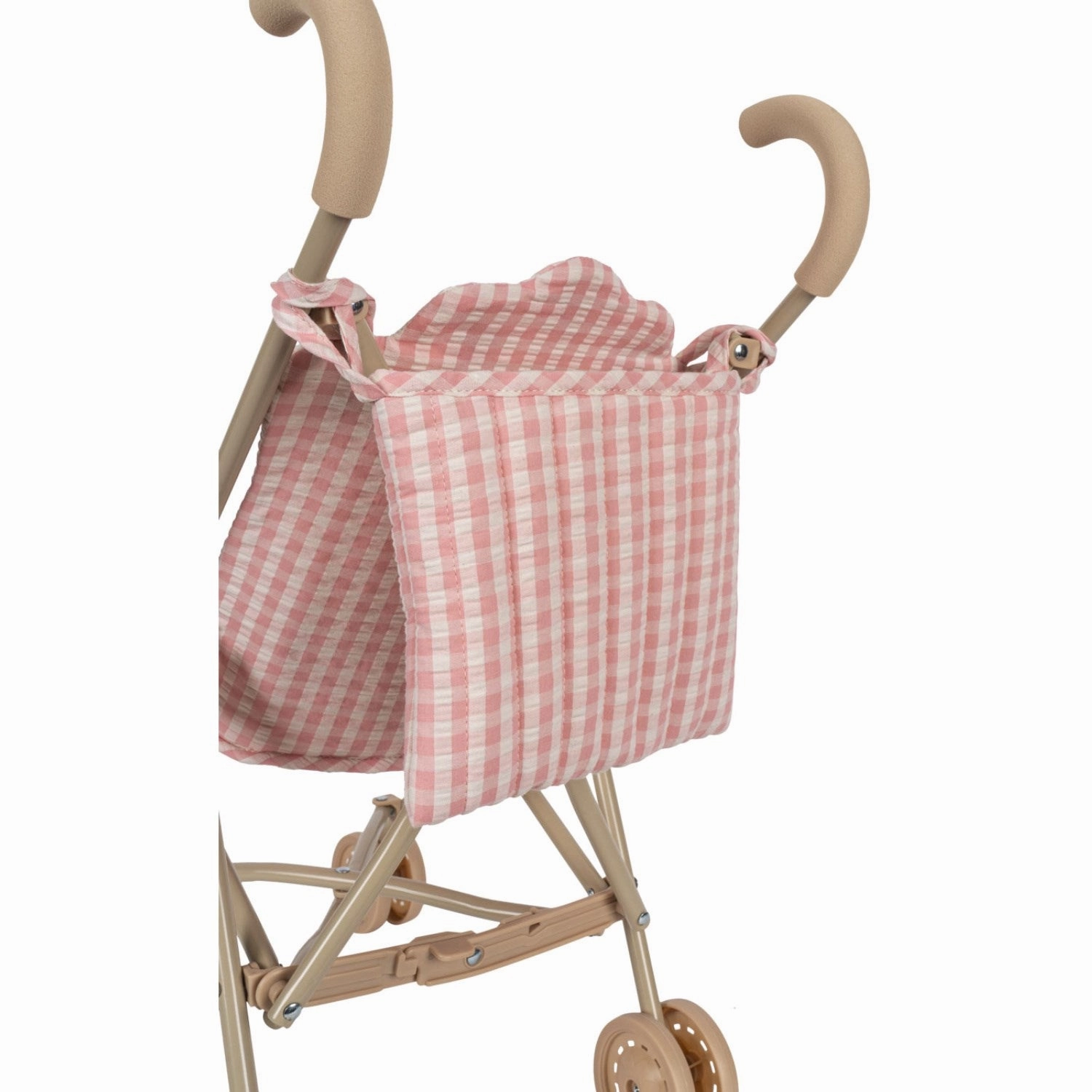 Konges Sl?jd Powder Pink Check Doll Stroller