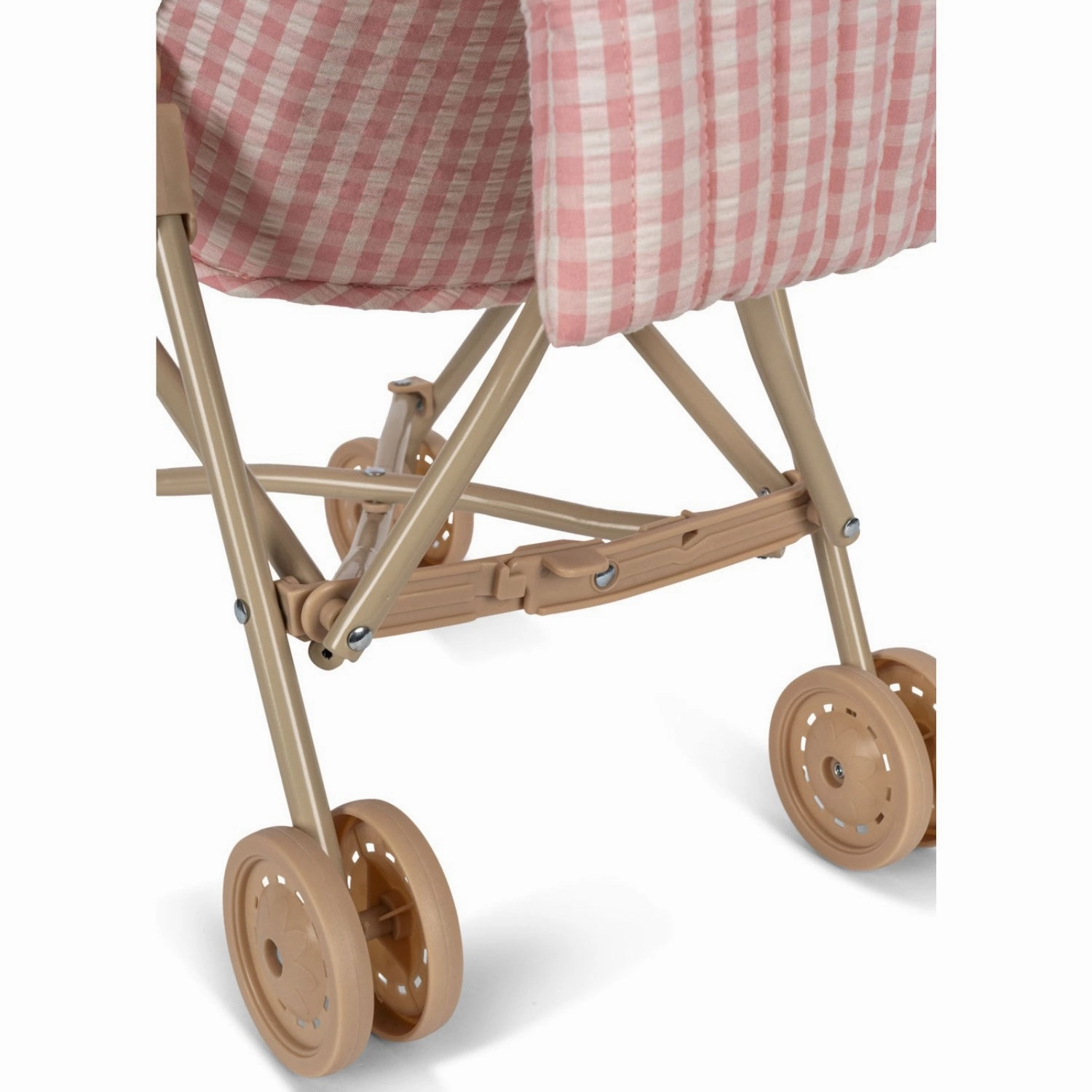 Konges Sl?jd Powder Pink Check Doll Stroller