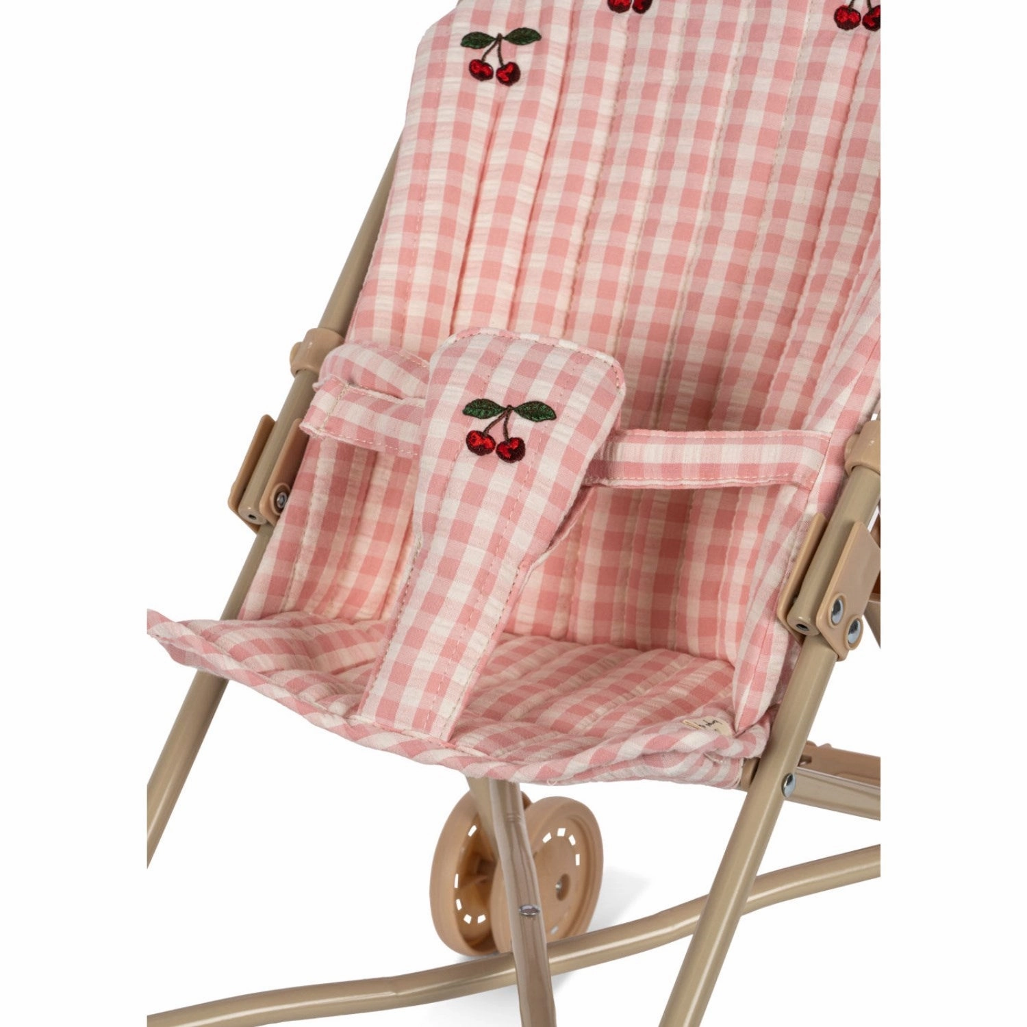 Konges Sl?jd Powder Pink Check Doll Stroller