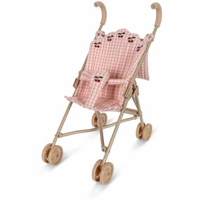 Konges Sl?jd Powder Pink Check Doll Stroller