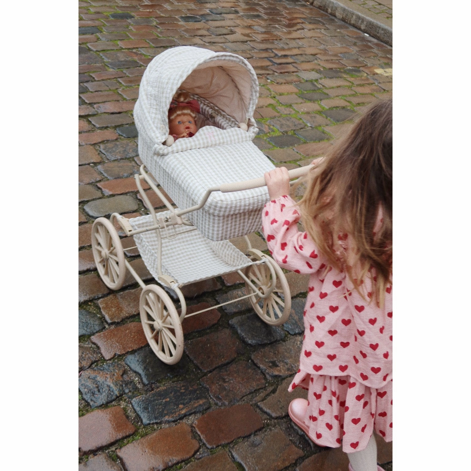 Konges Sl?jd Tea Check Doll Pram
