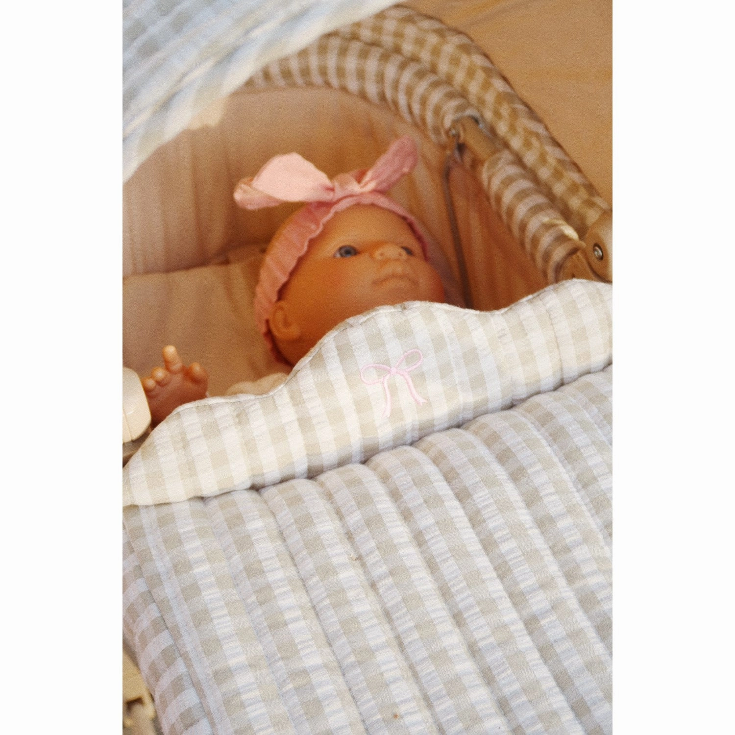 Konges Sl?jd Tea Check Doll Pram