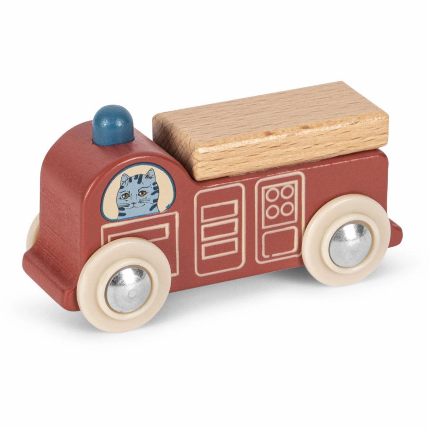 Konges Sljd Red Little Car Fsc