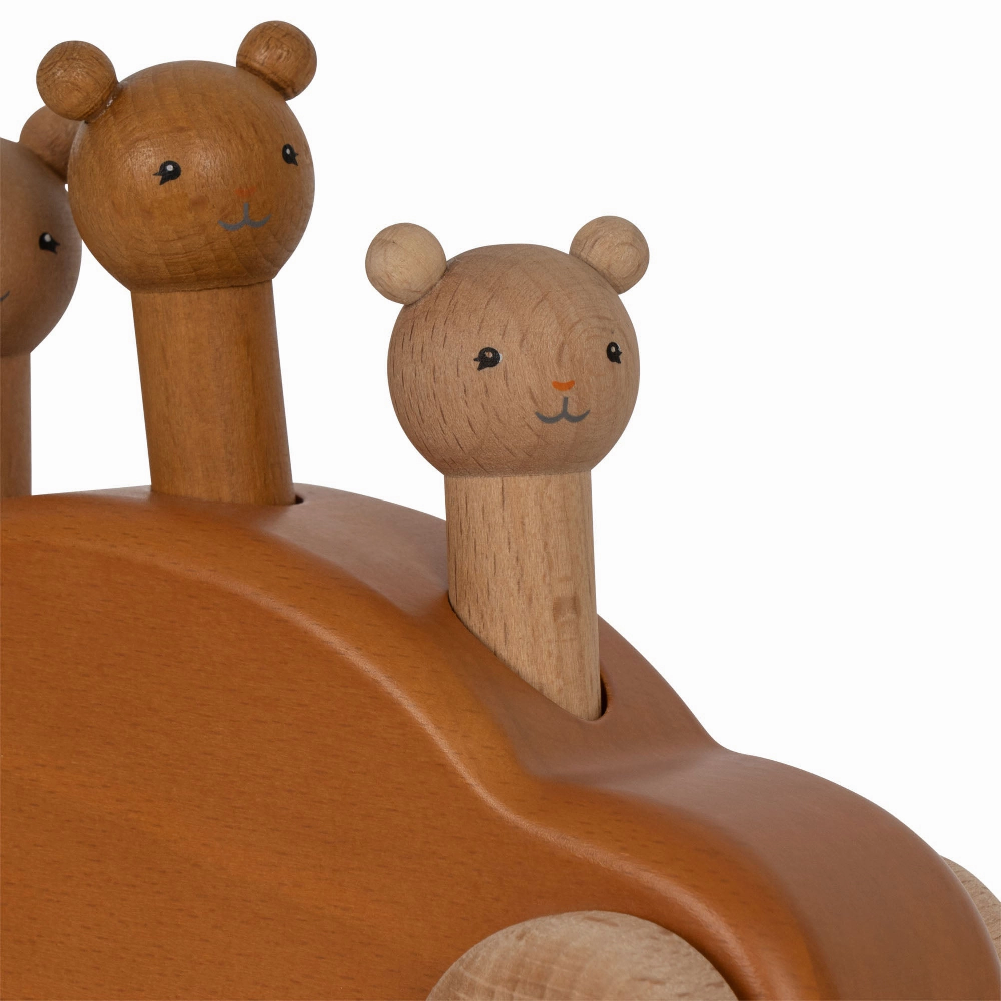 Konges Sljd Wooden Pop-up Car FSC Brown