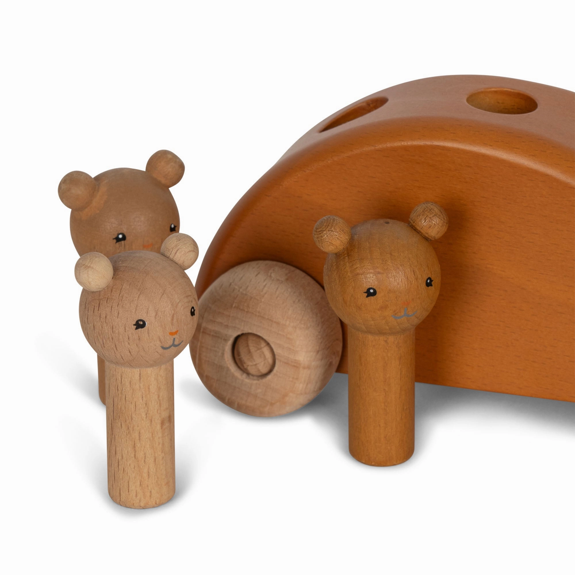 Konges Sljd Wooden Pop-up Car FSC Brown