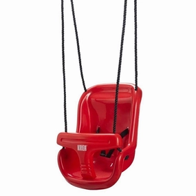 KREA Swing w. High Back In Plastic Red
