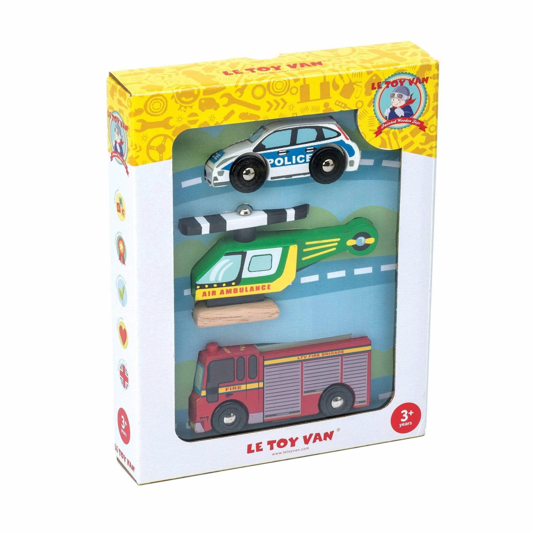 Le Toy Van Emergency Vehicles Set