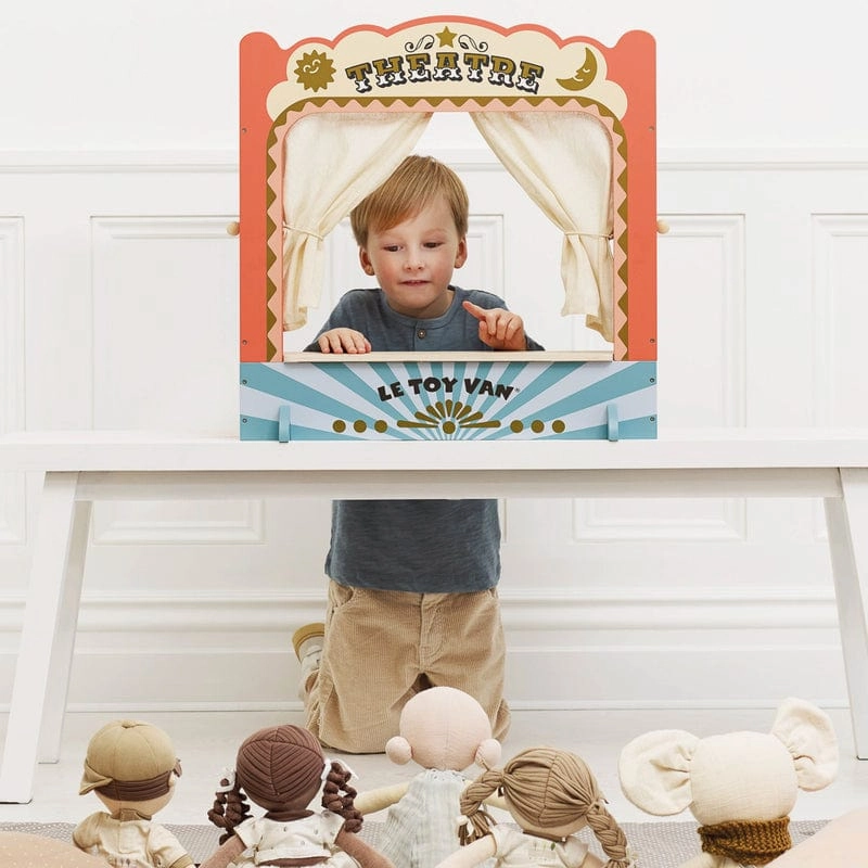 Le Toy Van Tabletop Puppet Wooden Theatre