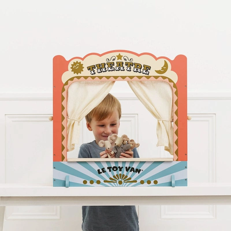 Le Toy Van Tabletop Puppet Wooden Theatre