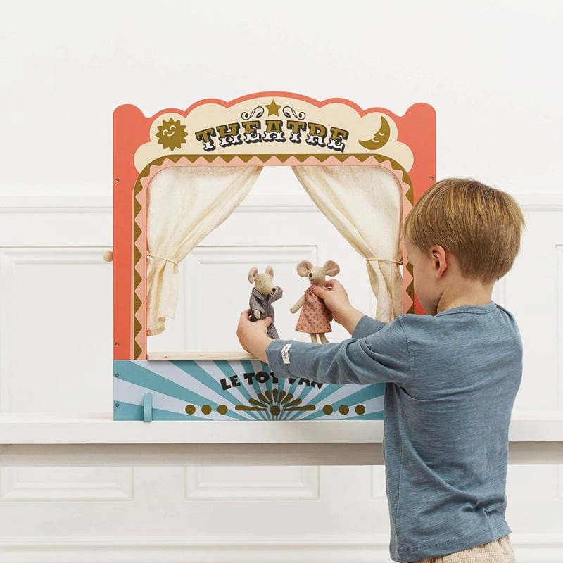 Le Toy Van Tabletop Puppet Wooden Theatre