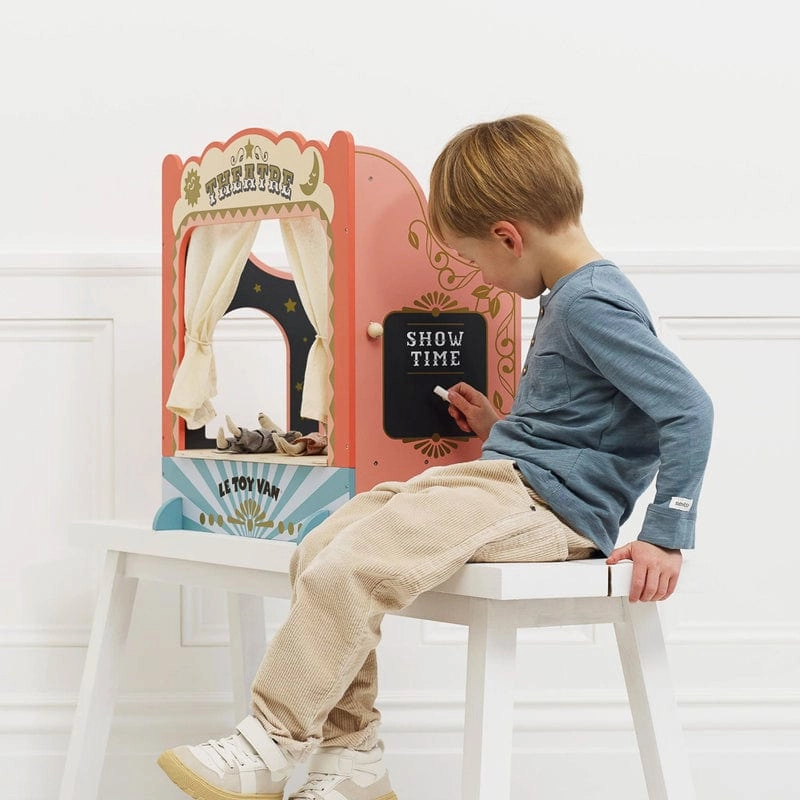 Le Toy Van Tabletop Puppet Wooden Theatre