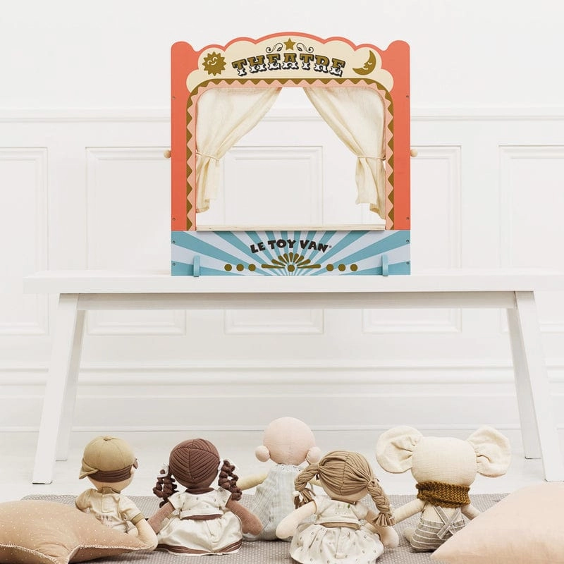 Le Toy Van Tabletop Puppet Wooden Theatre