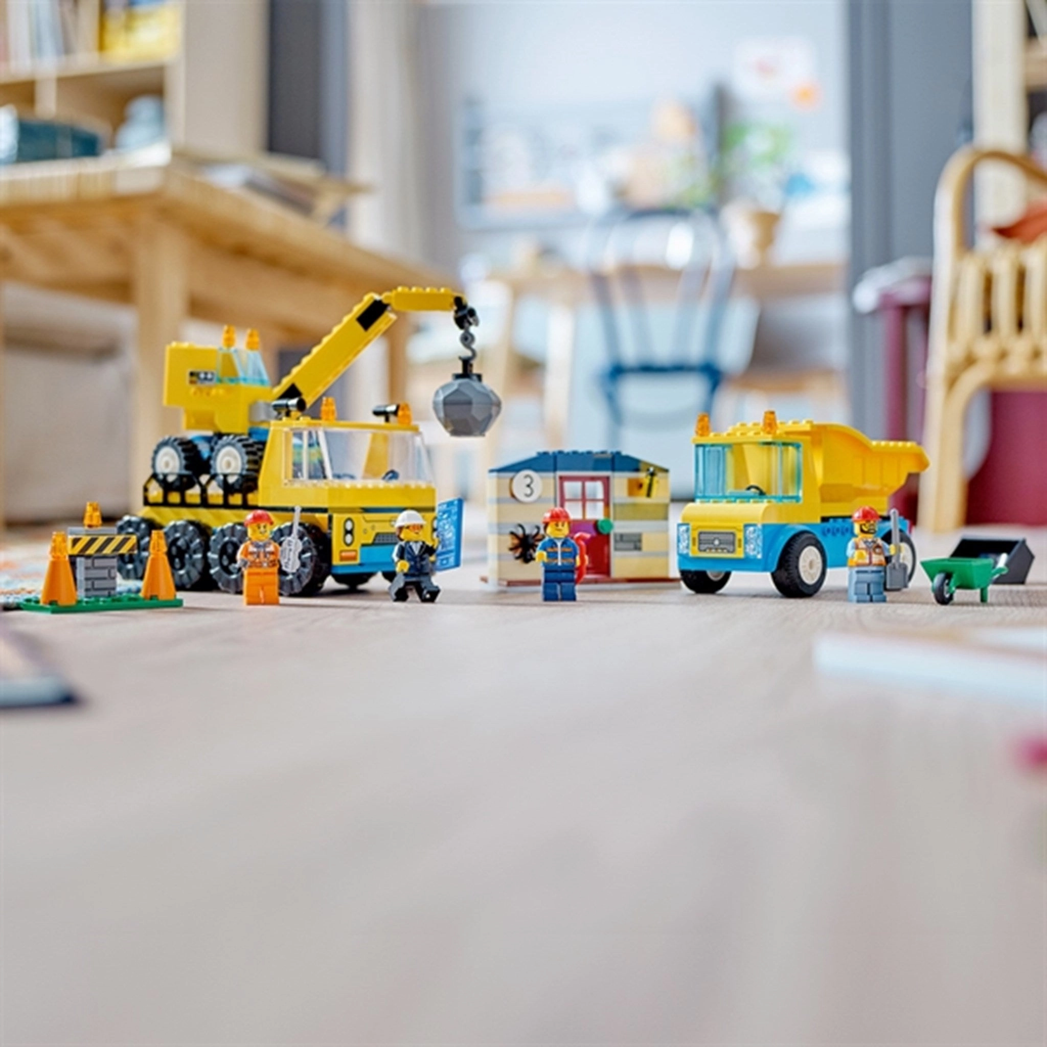 LEGO City Construction Trucks and Wrecking Ball Crane